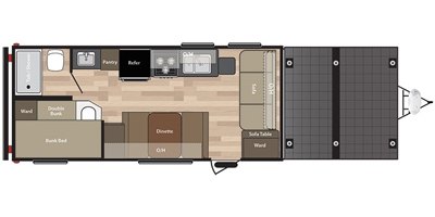 2017 Keystone Springdale (West) 190SRTWE floorplan