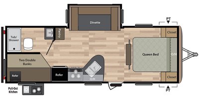 2017 Keystone Springdale (West) 240SRTWE floorplan