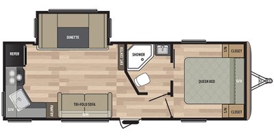 2017 Keystone Springdale (West) 242RKWE floorplan