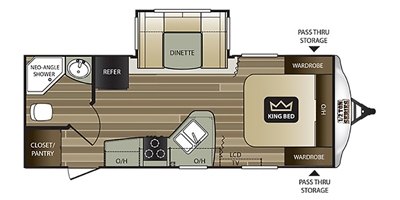 2017 Keystone Cougar Half-Ton 21RBSWE floorplan