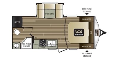 2017 Keystone Cougar Half-Ton 19RBEWE floorplan