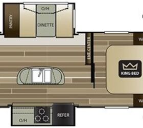 2017 Keystone Cougar Half-Ton 22RBIWE floorplan