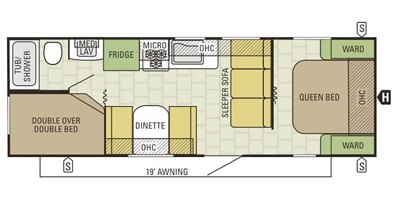 2017 Starcraft Autumn Ridge 278BH floorplan