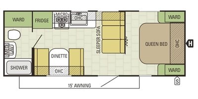 2017 Starcraft Autumn Ridge 235FB floorplan