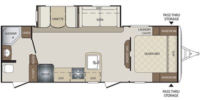 2017 Keystone Bullet (West) 251RBSWE floorplan