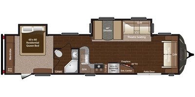 2017 Keystone Sprinter Wide Body 370FLS floorplan