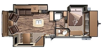 2017 Highland Ridge Open Range Roamer RT316RLS floorplan