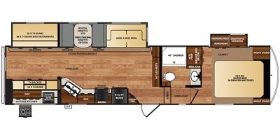 2017 Forest River Black Diamond 32BHW floorplan