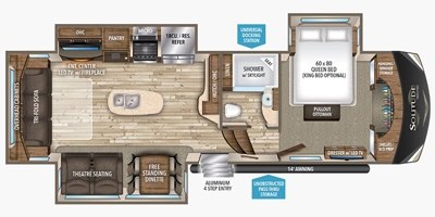 2017 Grand Design Solitude 321RL floorplan