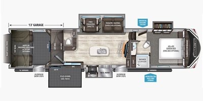 2017 Grand Design Momentum 399TH floorplan