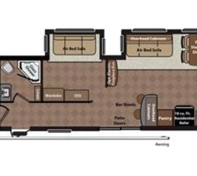 2017 Keystone Residence 404DN floorplan