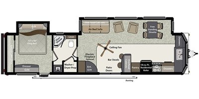 2017 Keystone Residence 4031FK floorplan