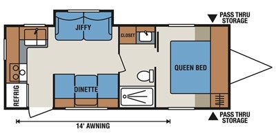 2017 KZ Spree Connect C241RKS floorplan