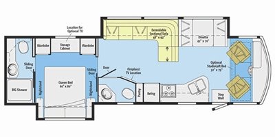 2017 Winnebago Vista LX 35F floorplan