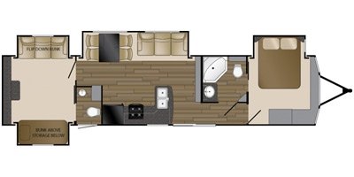 2017 Heartland Breckenridge Lakeview LV LTD 41 BHQL floorplan