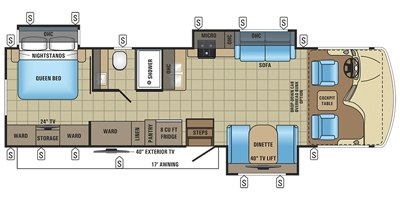 2017 Jayco Alante 32N floorplan