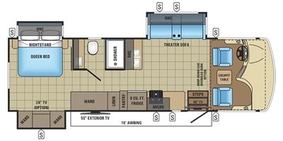 2017 Jayco Alante 30M floorplan