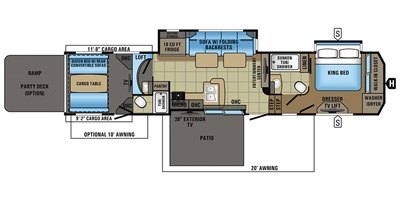 2017 Jayco Seismic 4212 floorplan