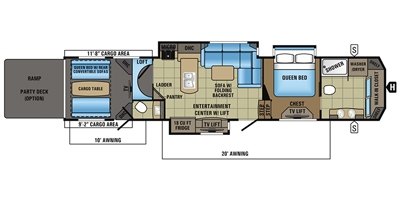 2017 Jayco Seismic 4250 floorplan