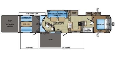 2017 Jayco Seismic 4113 floorplan