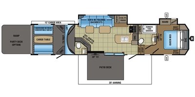 2017 Jayco Seismic Wave 400W floorplan