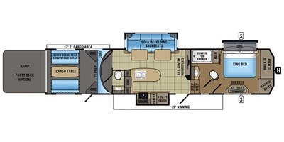 2017 Jayco Seismic Wave 412W floorplan