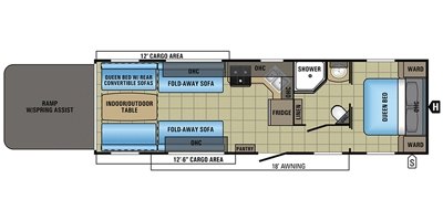 2017 Jayco Octane T31B floorplan