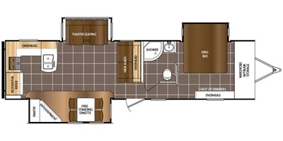 2017 Prime Time Manufacturing Lacrosse Luxury Lite 337 RKT floorplan