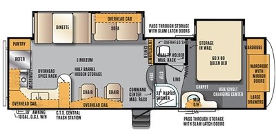 2017 Forest River Wildcat Maxx F282RK floorplan