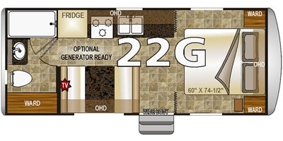 2017 Northwood Arctic Fox Classic 22G floorplan