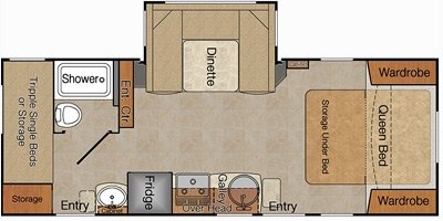 2017 Lance Travel Trailer 2185 floorplan