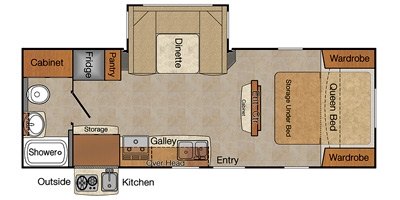 2017 Lance Travel Trailer 2295 floorplan