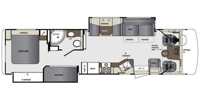 2017 Forest River Georgetown 351DS floorplan