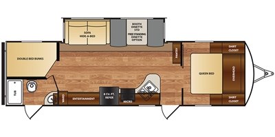 2017 Forest River Wildcat 301DBQ floorplan