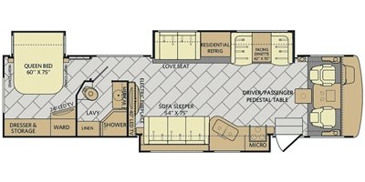 2017 Fleetwood Bounder® 36X floorplan