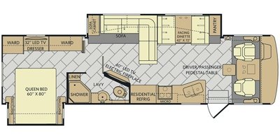 2017 Fleetwood Bounder® 33C floorplan