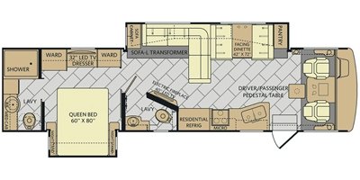 2017 Fleetwood Bounder® 35K floorplan