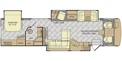 2017 Fleetwood Bounder® 36Y floorplan
