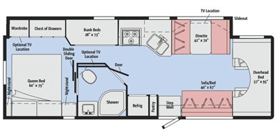 2017 Winnebago Spirit 31G floorplan