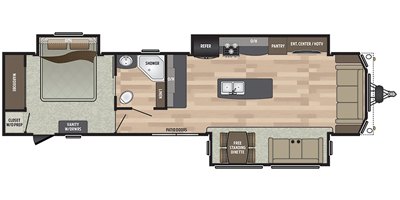 2017 Keystone Residence 40MKTS floorplan