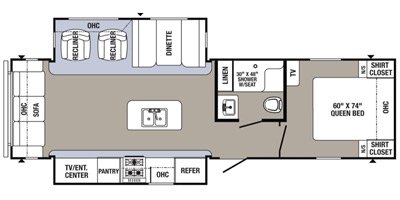 2017 Palomino Puma 30RLIS floorplan