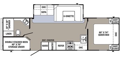 2017 Palomino Puma 28FQDB floorplan