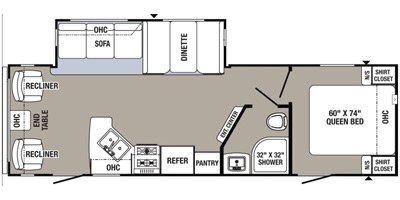 2017 Palomino Puma 27RLSS floorplan