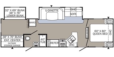 2017 Palomino Puma 31BHSS floorplan