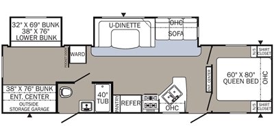 2017 Palomino Puma 31BHSS floorplan