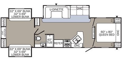 2017 Palomino Puma 31DBTS floorplan