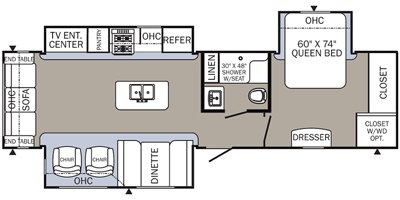 2017 Palomino Puma 31RLQS floorplan