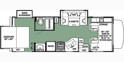 2017 Forest River Forester 2501TS floorplan