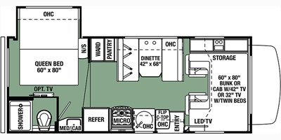 2017 Forest River Forester 2251S LE floorplan