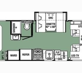 2017 Forest River Forester 2401R MBS floorplan